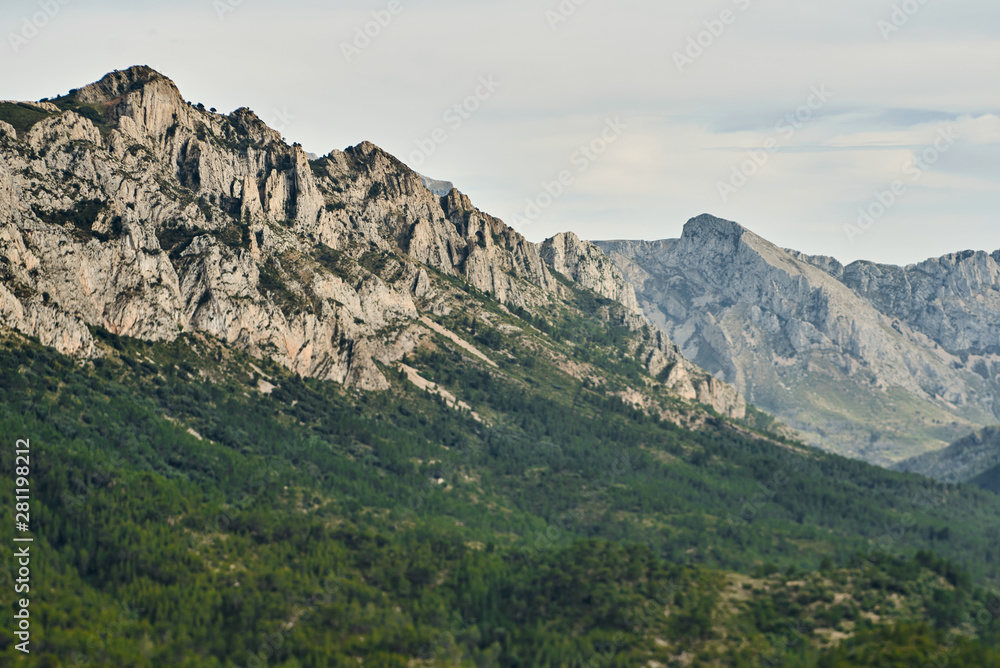 Beautiful view of the mountains in Valencia community, Spain. Beautiful view of the mountains in Valencia community, Spain.