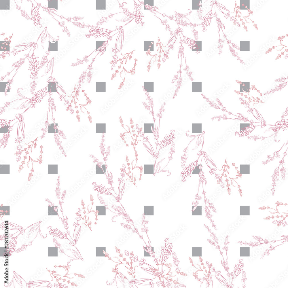lavender natural hand drawn pattern native pashion herbal botanical decoration background lavender natural hand drawn pattern native pashion herbal botanical decoration background