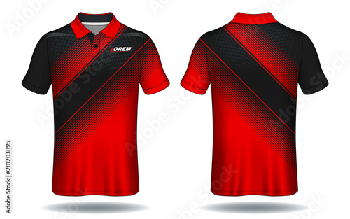 T-shirt polo design, Sport jersey template.	