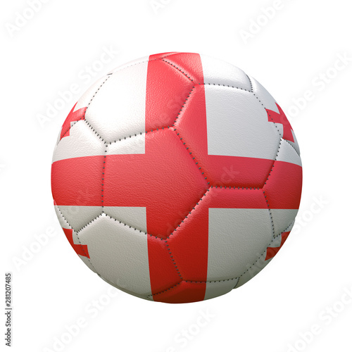 Soccer ball in flag colors isolated on white background. Georgia. 3D image