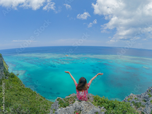 沖縄　宮古島　離島　写真素材　ハイビスカス　絶景