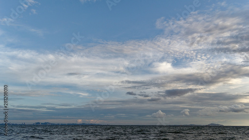 clouds over the sea