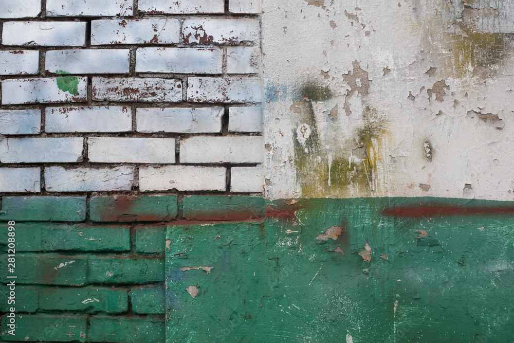 Naklejka premium Background of painted vintage brick texture