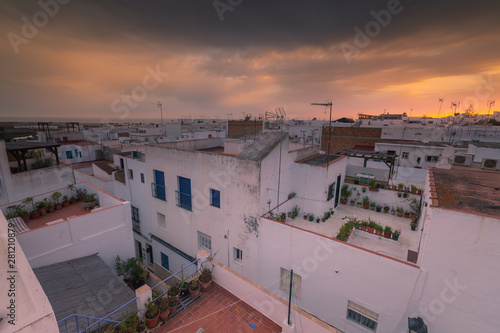 Roofview from Conil de la Frontera at Cadiz region, Andalucia, Spain.