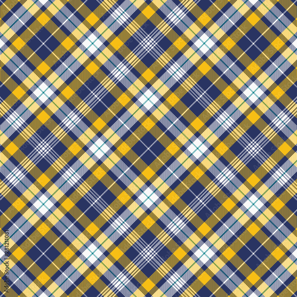 Tartan Pattern Blue and Yellow . Texture for plaid, tablecloths, clothes, shirts, dresses, paper, bedding, blankets, quilts and other textile products. Vector illustration EPS 10 Tartan Pattern Blue and Yellow . Texture for plaid, tablecloths, clothes, shirts, dresses, paper, bedding, blankets, quilts and other textile products. Vector illustration EPS 10