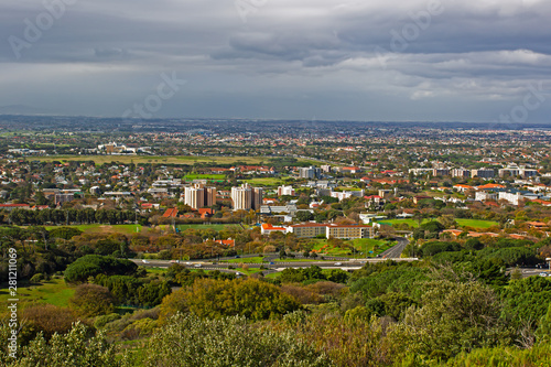 View of Cape Town Suburbs from Devils Peak