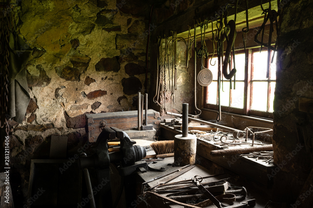 Inside Blacksmith Shop