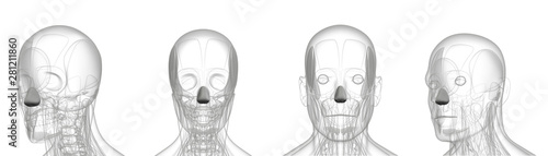 3d rendering medical illustration of metal dilator naris photo