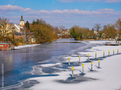 Fotografie Brandenburg an der Havel, Blick von der Jahrtausendbrücke