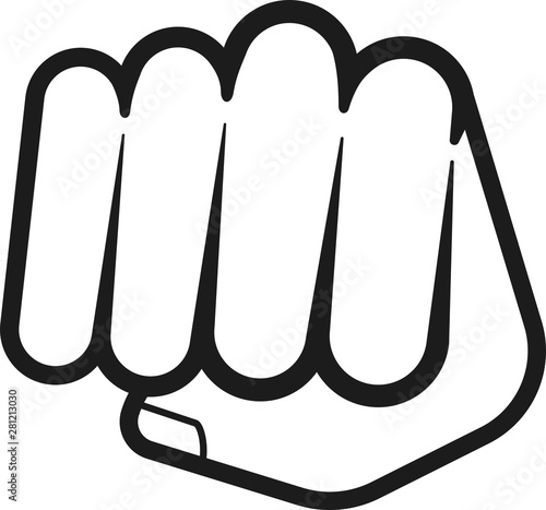 Right hand fist. Front poin...