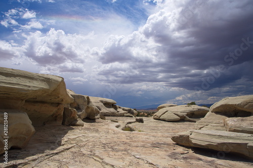 Storm on the rock