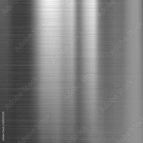 Realistic Brushed Vector Steel Background