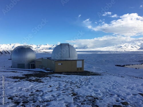 telescope in the mountains