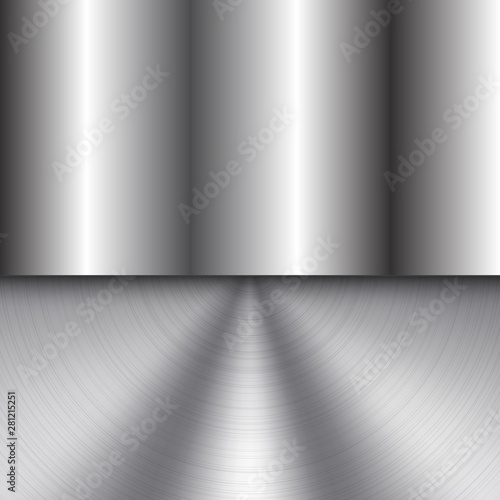 Abstract Vector Metal Background Divider