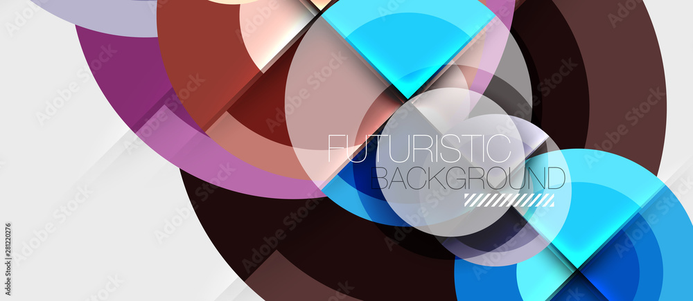 Geometric design abstract background - circles Geometric design abstract background - circles