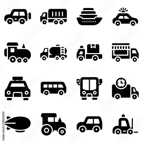 Transportation Modes Icons