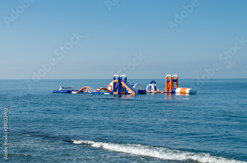 Inflatable water park