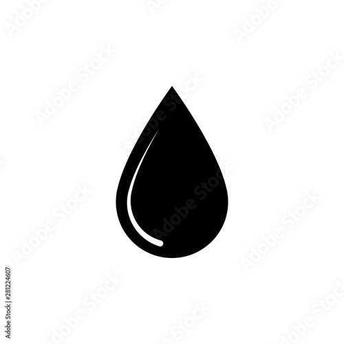 Drop water icon. simple flat vector illustration