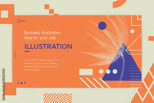 Vector illustration Landing page template