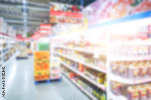 Wallpaper Mural Blurred images of shopping centers with boks,Abstract mall and retailer for the background. Torontodigital.ca