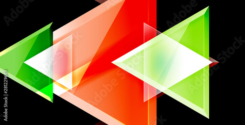 Triangle abstract background