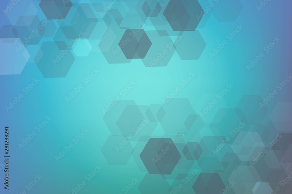 Obraz premium Modern futuristic background of the scientific hexagonal pattern. Virtual abstract background with particle, molecule structure for medical, technology, chemistry, science. Social network vector