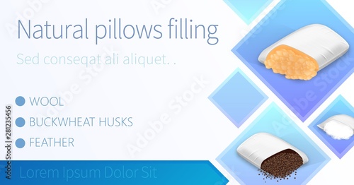 Cushions Filled with Wool, Feather, Buckwheat Husk