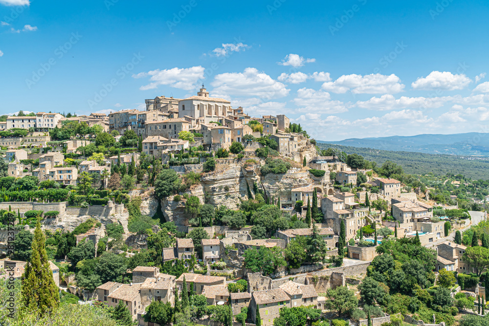 View on Gordes, a small typical town in Provence