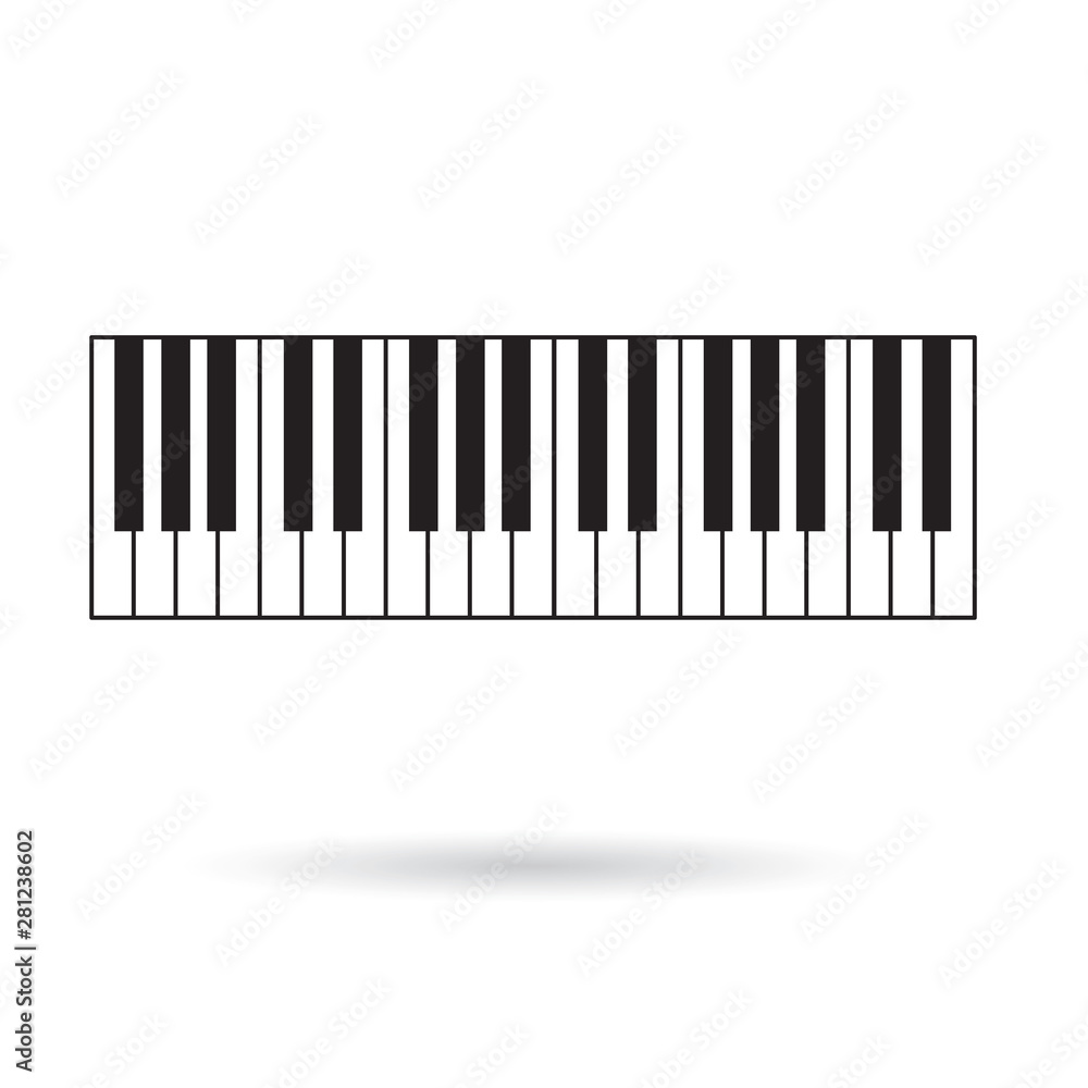 piano keys icon- vector illustration piano keys icon- vector illustration