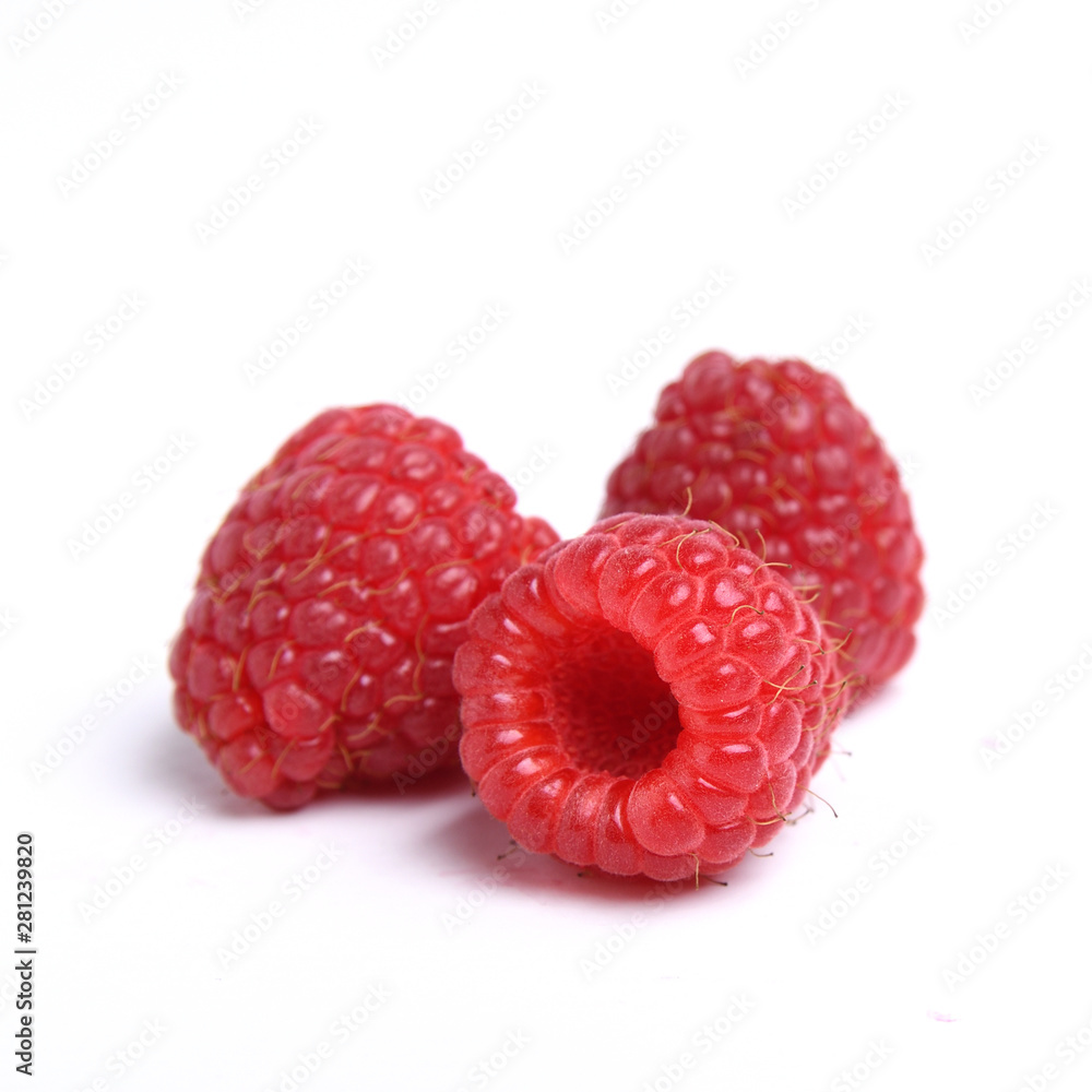 Fresh raspberry isolated on white background Fresh raspberry isolated on white background