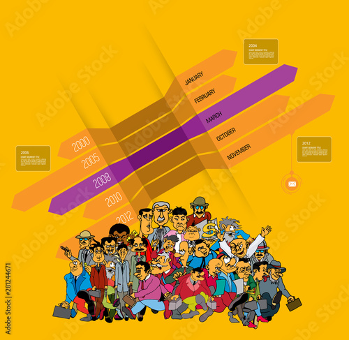 Business infographic layout. Design colorful presentation templates