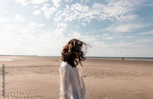 young woman on the beach