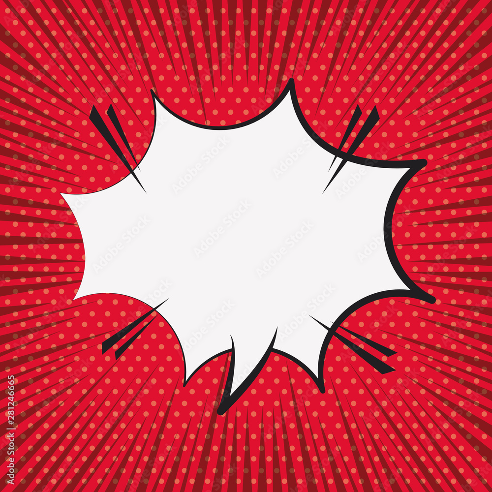 Fototapeta premium Pop art comic speech bubble