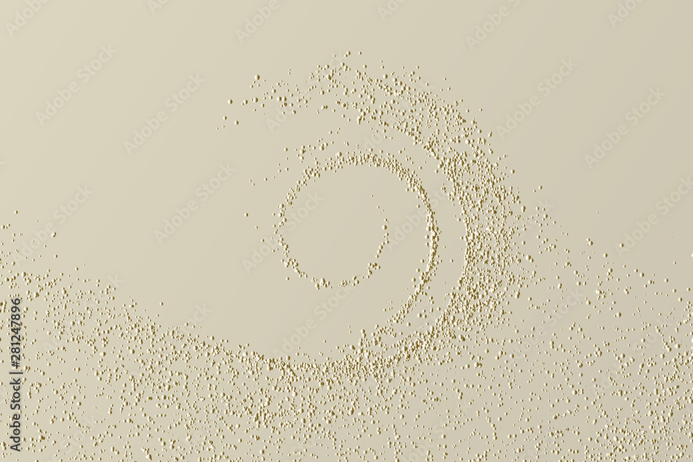 Dusty overlay wave for your design. Dust particles vector texture. Abstract romantic grunge background with sand texture effect