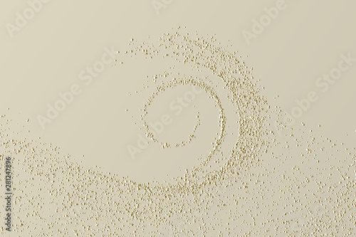 Dusty overlay wave for your design. Dust particles vector texture. Abstract romantic grunge background with sand texture effect