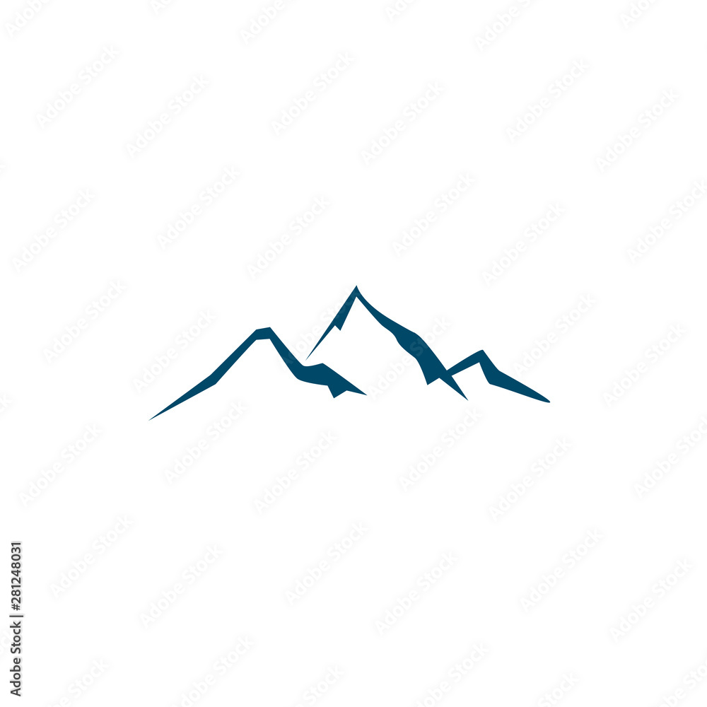 Mountain icon logo design vector template Mountain icon logo design vector template