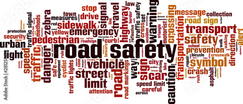 Road safety word cloud