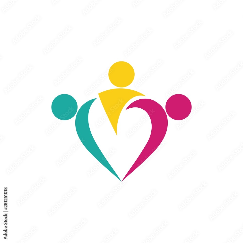 Community logo vector icon illustration Community logo vector icon illustration