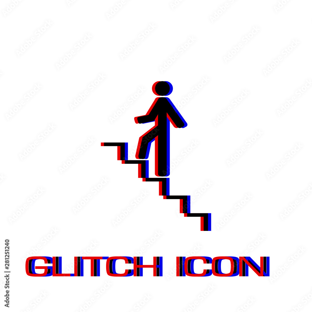 Go down up icon flat.