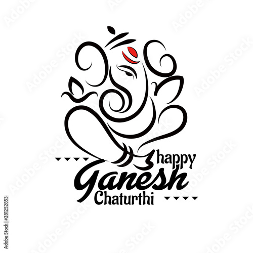 Ganpati lord festival Banner illustration