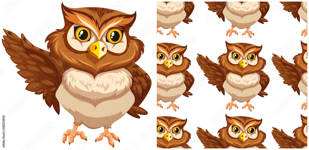 Obraz premium Seamless design pattern isolated on white