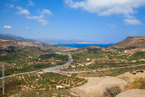 On the way to Vai beach. Crete, Greece.