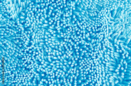 Texture of blue microfiber fabric