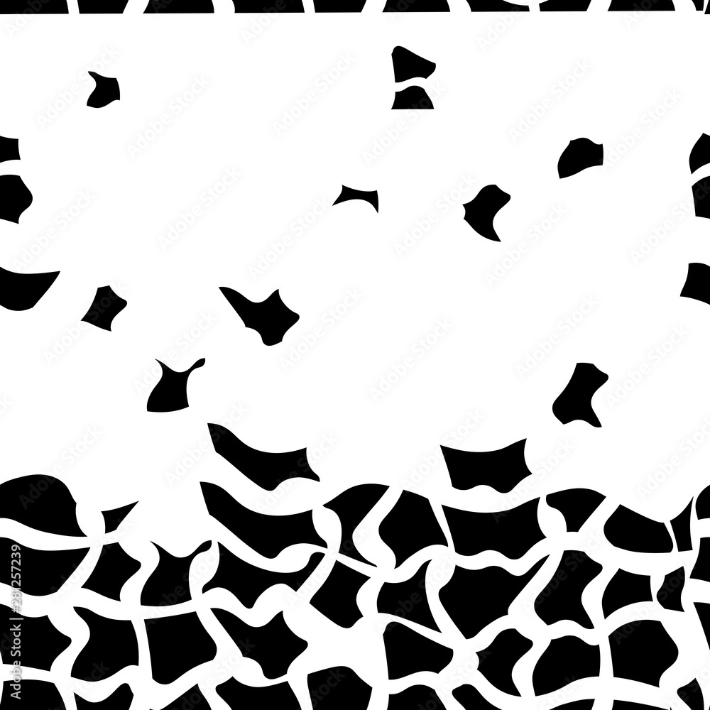 seamless abstract pattern with falling peaces