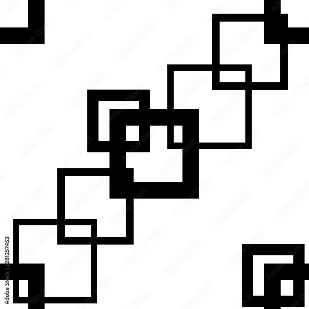 Geometric seamless pattern. Square