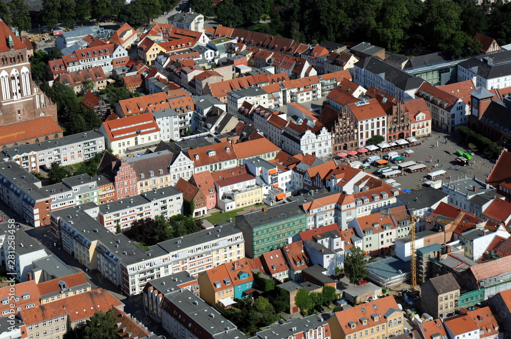 Greifswald, Stadtzentrum mit Altstadt