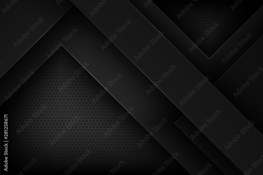 Black abstract vector background with overlapping characteristics. Black abstract vector background with overlapping characteristics.