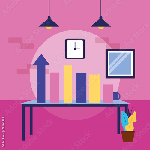 Workflow and infographic vector design