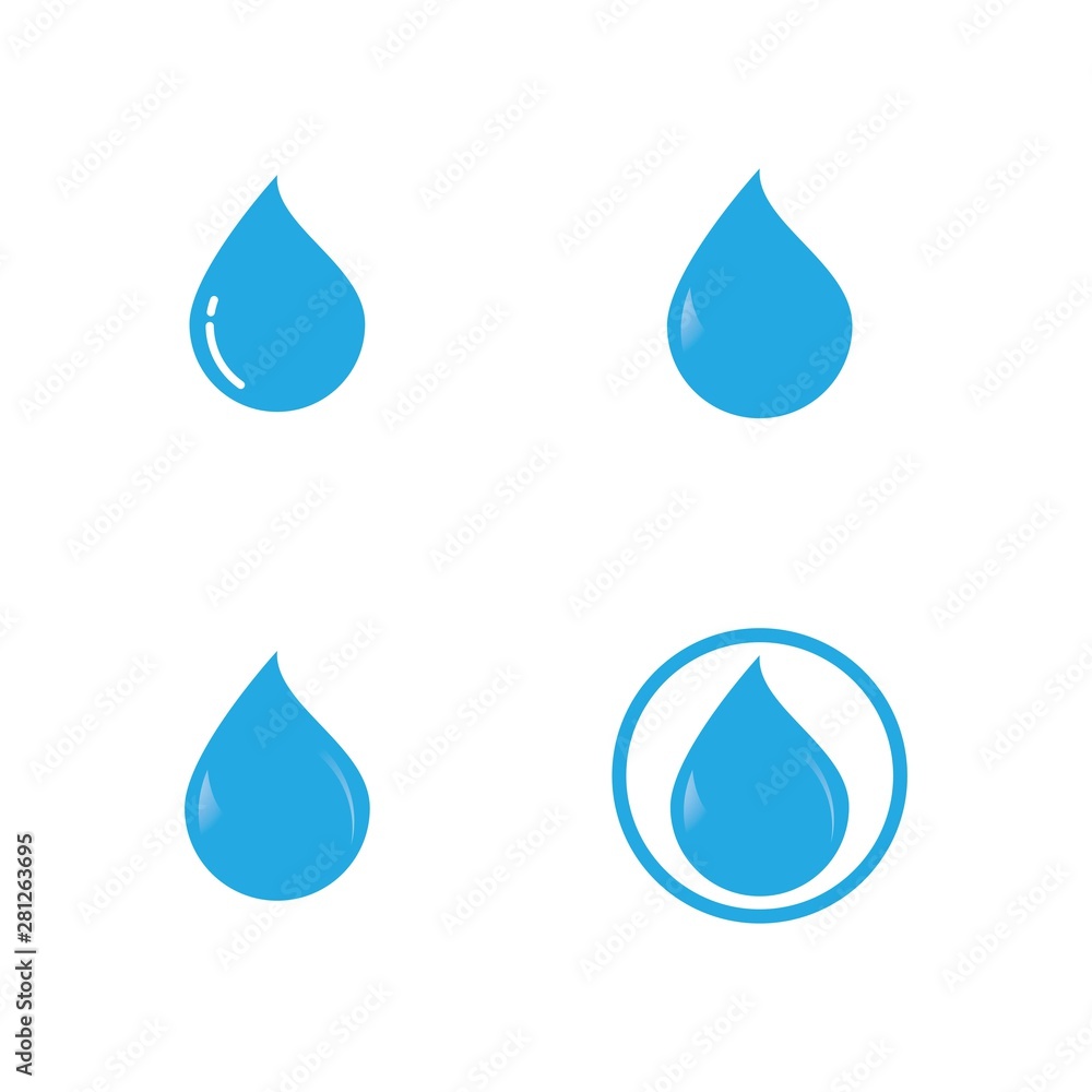 water drop Logo Template vector illustration design water drop Logo Template vector illustration design