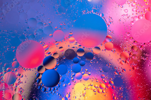photo abstract background multicolored bubbles and circles
